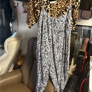Leopard Print Jumpsuit